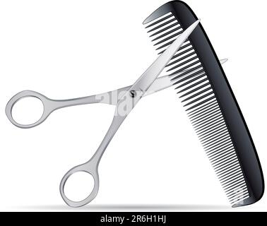 Friseur-Werkzeuge - Vektor-illustration Stock Vektor