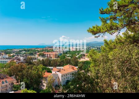 Wunderschöne Aussicht auf die Küste in der Nähe von Kemer, Antalya, Türkei, Kemer, Antalya, Mittelmeerregion, Truthahn, Lycia. Likya Yolu, Licier Way Stockfoto