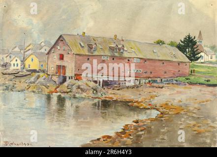 Das Alte Lagerhaus, Sitka. Datum: Ca. 1880-1914. Aquarell auf Papier, auf Pappe montiert. Museum: Smithsonian American Art Museum. Stockfoto