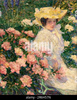 Porträt der Künstlerfrau Helene. Datum: 1896. Öl auf Segeltuch. Museum: Smithsonian American Art Museum. Helene Newman. Stockfoto