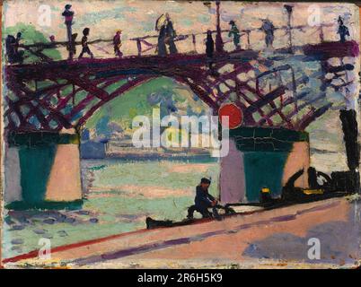 Pont des Arts. Öl auf Holz. Datum: 1908-1911. Museum: Smithsonian American Art Museum. Stockfoto