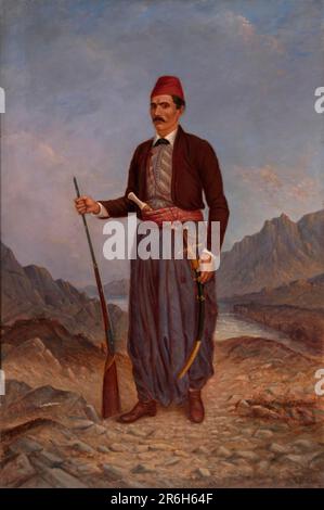 Der Albaner. Öl auf Segeltuch. Datum: Ca. 1890-1899. Museum: Smithsonian American Art Museum. Stockfoto