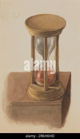 Unbenannt (Sanduhr). Aquarell auf Papier. Datum: Ca. 1872-1874. Museum: Smithsonian American Art Museum. Stockfoto