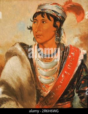 Láh-shee, der Licker, hieß "Creek Billy". Öl auf Segeltuch. Datum: 1838. Museum: Smithsonian American Art Museum. Stockfoto