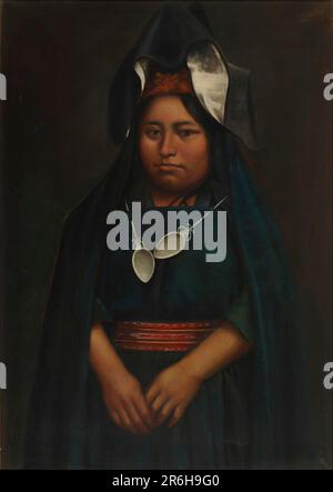 Aymara-Mädchen. Öl auf Segeltuch. Datum: Ca. 1890-1892. Museum: Smithsonian American Art Museum. Stockfoto