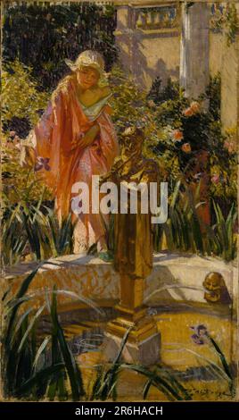 Ich trete in den Brunnen. Datum: Ca. 1916. Öl auf Leinwand. Museum: Smithsonian American Art Museum. Stockfoto