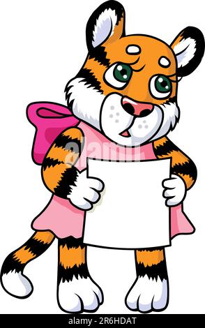 Tigerkätzchen Stock Vektor