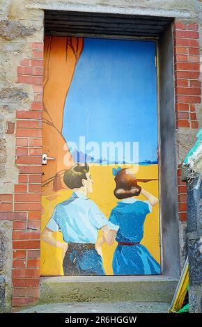 Aberdeen, Großbritannien. 09. Juni 2023. ABERDEEN, SCHOTTLAND – 9. JUNI 2023: Das preisgekrönte und international bekannte Street Art Festival kehrt ab dem 8 -11. Juni 2023 an die Mauern der Granite City zurück. Kredit: Douglas MacKenzie/Alamy Live News Stockfoto