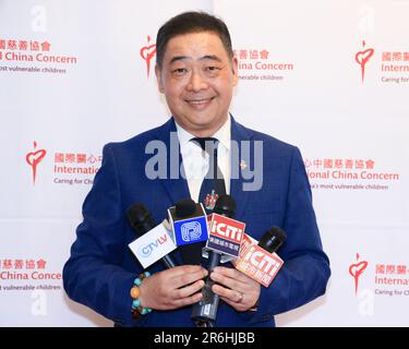 Yorba Linda, Kalifornien, USA. 5. Juni 2023. Fernsehmoderator Joey Zhou besucht die International China Concern (ICC) und American Friends of ICC „Stand for Children“ 30. Anniversary Celebration Pressekonferenz in der Richard Nixon Presidential Library and Museum in Yorba Linda, Kalifornien. Kredit: Sheri Determan Stockfoto