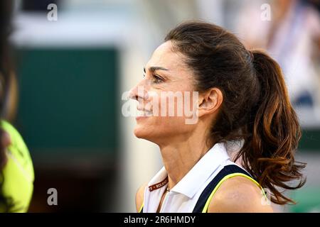 Paris, Frankreich. 08. Juni 2023. Gabriela Sabatini während des Grand-Slam-Tennisturnier der French Open am 8. Juni 2023 im Roland-Garros-Stadion in Paris, Frankreich. Kredit: Victor Joly/Alamy Live News Stockfoto