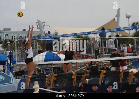 NCAA Beach Volleyball Championships 2023 in Gulf Shores, Alabama, USA Stockfoto