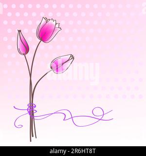 Floral Grußkarte Stock Vektor