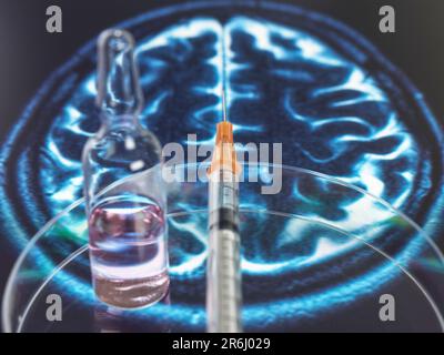 Alzheimer- und Demenzforschung, konzeptuelles Bild Stockfoto