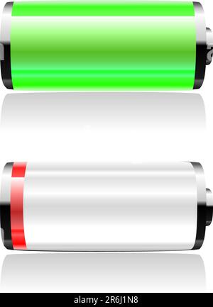 Vektorbatterien Stock Vektor