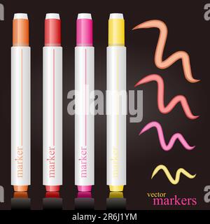 Satz von Vektormarkierungen Stock Vektor