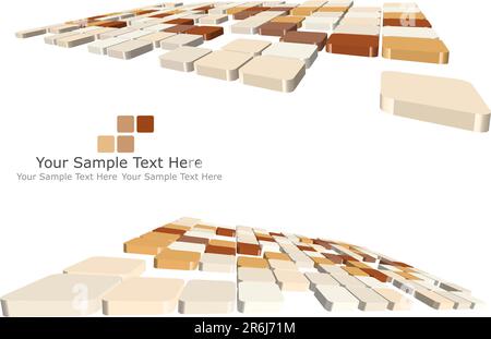 Abstrakte 3D-Hintergrund aufgegebenes Geschäft für den Einsatz in Web-design Stock Vektor