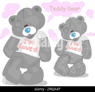 Vektor-Teddybär Stock Vektor