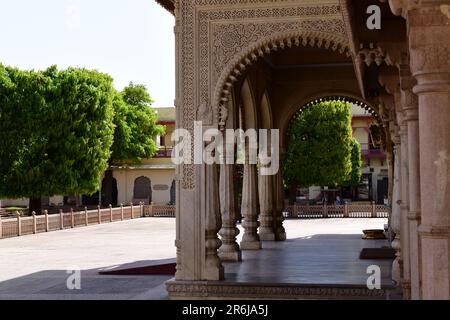 Mubarak Mahal, Stadtpalast, Jaipur. Stockfoto