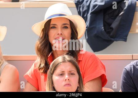 Paris, Frankreich. 09. Juni 2023. Marine Lorphelin nimmt am 9. Juni 2023 an den French Open 2023 in Roland Garros in Paris Teil. Foto: Laurent Zabulon/ABACAPRESS.COM Kredit: Abaca Press/Alamy Live News Stockfoto