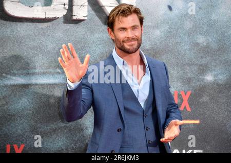 Chris Hemsworth beim Special Screening des Kinofilms 'Tyler Rake: Extraction 2' im Zoo Palast. Berlin, 09.06.2023 Stockfoto