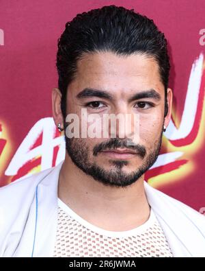 HOLLYWOOD, LOS ANGELES, KALIFORNIEN, USA - JUNI 09: Bobby Soto trifft am 9. Juni 2023 bei der Sondervorführung von Searchlight Pictures' 'Flamin' Hot' ein, die am Hollywood American Legion Post 43 im Hollywood Legion Theater in Hollywood, Los Angeles, Kalifornien, USA stattfindet. (Foto von Xavier Collin/Image Press Agency) Stockfoto