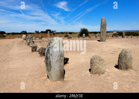 Xeres Cromlech, Megalithic site, Monsaraz, Alentejo, Portugal, Europa Stockfoto