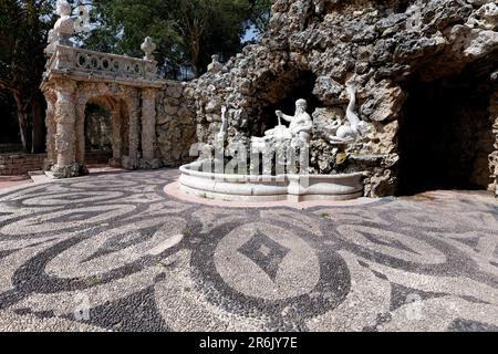 Poets Cascade, Garten des Marquis de Pombal Palastes, Oeiras, Stadt Lissabon, Portugal, Europa Stockfoto