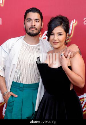 9. Juni 2023 Hollywood, Kalifornien - Bobby Soto, Annie Gonzalez. Los Angeles Special Screening von Searchlight Pictures ''Flamin' Hot'' bei der Hollywood Post 43 - American Legion in Hollywood. Stockfoto