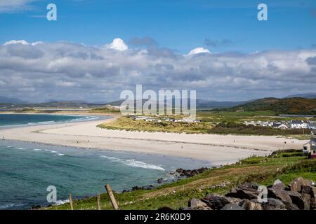 Narin Strand aus Sicht von Portnoo, County Donegal - Irland Stockfoto