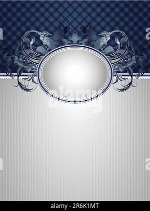 Kunstvoller Rahmen. Diese Abbildung kann als Designerarbeit nützlich sein Stock Vektor