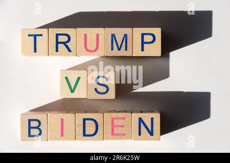 2024 US-Präsidentschaftswahlen Donald Trump gegen Joe Biden © Wojciech Strozyk / Alamy Stock Photo Stockfoto