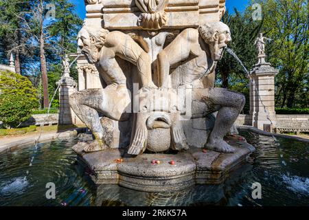 Heiligtum Nossa Senhora dos Remedios, Lamego, Fluss Douro, Portugal, Europa Stockfoto