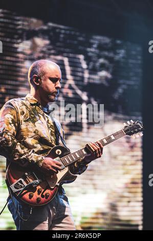 fotografías del Concierto de fantastic Negrito en Zaragoza, en el Festival Música Al Raso celebrado el 8 de junio de 2023 en el Jardín de Invierno Stockfoto