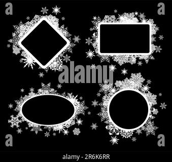 weihnachtsset-Elemente. Diese Abbildung kann als Designerarbeit nützlich sein Stock Vektor