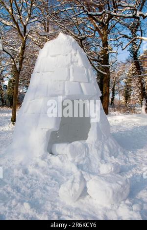 Iglu, Ernst-Ehrlicher-Park, Hildesheim, Niedersachsen, Deutschland Stockfoto