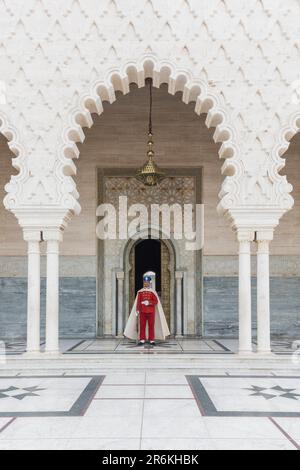 Rabat Mausoleum von König Mohammed V., Marokko Stockfoto