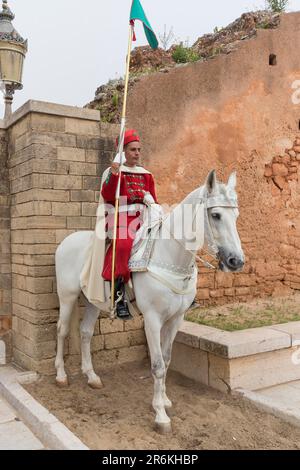 Rabat Mausoleum von König Mohammed V., Marokko Stockfoto