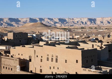 Altstadt Al Qasr, Dakhla Oase, Libysche Wüste, El Qasr, Ägypten Stockfoto