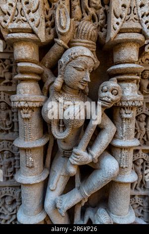 Rani Ki Vav, The Queen's Stepwell, UNESCO-Weltkulturerbe, Patan, Gujarat, Indien, Asien Stockfoto