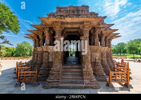 Sun Temple, Modhera, Gujarat, Indien, Asien Stockfoto