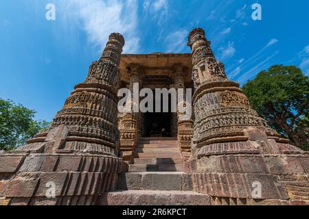 Sun Temple, Modhera, Gujarat, Indien, Asien Stockfoto