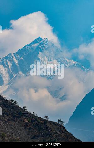 Mount Annapurna, 8091m, Provinz Gandaki, Himalaya, Nepal, Asien Stockfoto