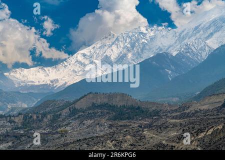 Berg Nilgiri, Jomsom, Himalaya, Nepal, Asien Stockfoto