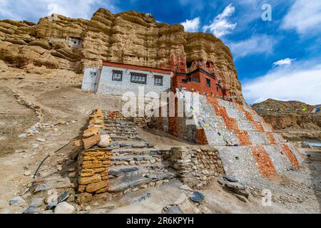 Kloster Garphu, Garphu, Königreich Mustang, Himalaya, Nepal, Asien Stockfoto