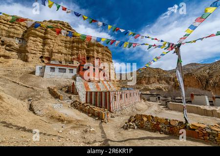 Kloster Garphu, Garphu, Königreich Mustang, Himalaya, Nepal, Asien Stockfoto