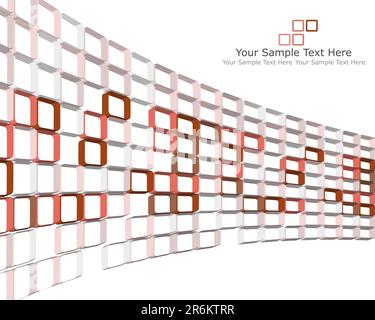 Abstrakte 3D-Hintergrund aufgegebenes Geschäft für den Einsatz in Web-design Stock Vektor