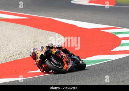 Misano Adriatico, Ita. 09. Juni 2023. Während des MotoGP Oakley Italian Grand Prix Free Practice Friday, MotoGP von Italien - auf der Mugello Circuit am 9. Juni 2023 in Scarperien, Italien. (Foto: Fabio Averna/Sipa USA) Guthaben: SIPA USA/Alamy Live News Stockfoto