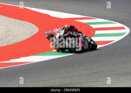 Misano Adriatico, Ita. 09. Juni 2023. Während des MotoGP Oakley Italian Grand Prix Free Practice Friday, MotoGP von Italien - auf der Mugello Circuit am 9. Juni 2023 in Scarperien, Italien. (Foto: Fabio Averna/Sipa USA) Guthaben: SIPA USA/Alamy Live News Stockfoto