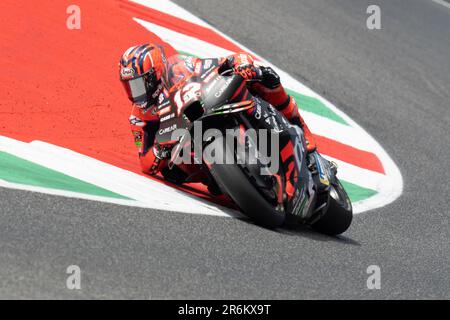 Misano Adriatico, Ita. 09. Juni 2023. Während des MotoGP Oakley Italian Grand Prix Free Practice Friday, MotoGP von Italien - auf der Mugello Circuit am 9. Juni 2023 in Scarperien, Italien. (Foto: Fabio Averna/Sipa USA) Guthaben: SIPA USA/Alamy Live News Stockfoto