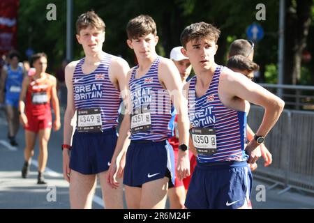 Innsbruck-Stubai, Österreich. 10. Juni 2023. Die World Mountain and Trail Running Championships 2023; British Junior Men Team Credit: Action Plus Sports/Alamy Live News Stockfoto